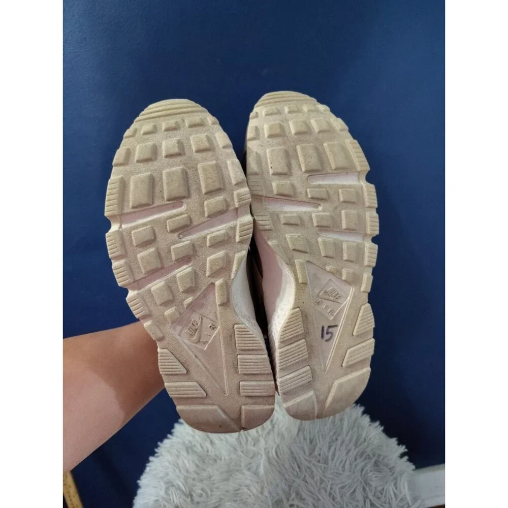 Nike Air Huarache Run Women's Size 9.5 Running Shoes Rose Beige